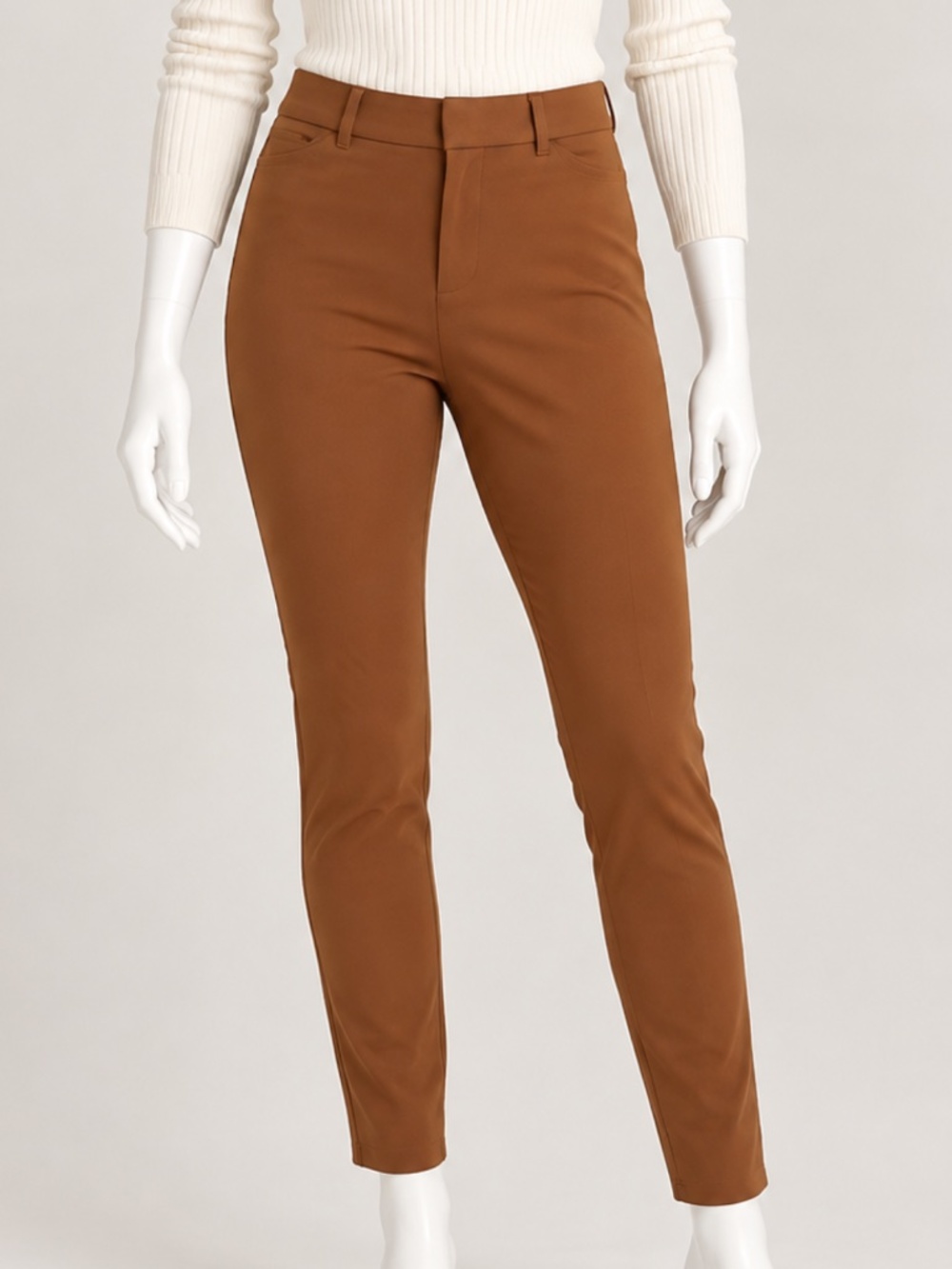 Old Navy Pixie Skinny Pants Women’s Size 2 High Rise Ankle Brown Secret-Smooth